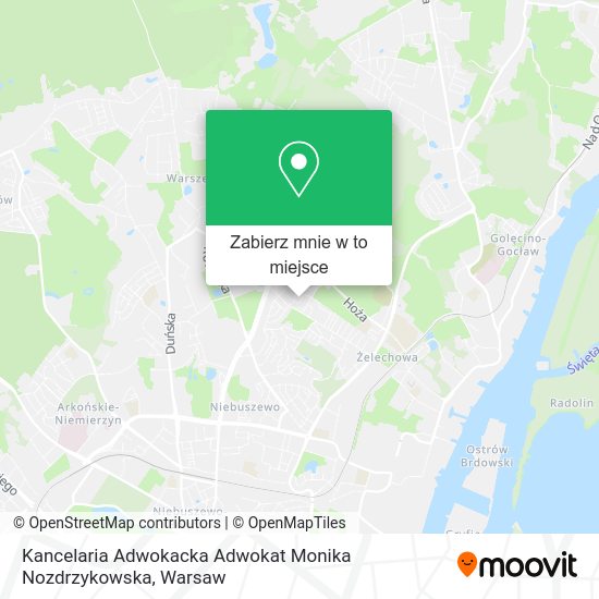 Mapa Kancelaria Adwokacka Adwokat Monika Nozdrzykowska