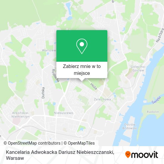 Mapa Kancelaria Adwokacka Dariusz Niebieszczanski