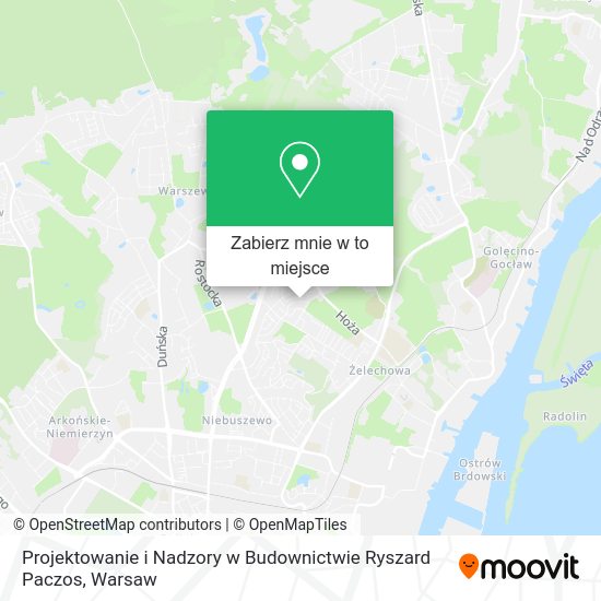 Mapa Projektowanie i Nadzory w Budownictwie Ryszard Paczos