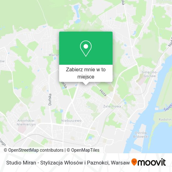 Mapa Studio Miran - Stylizacja Włosów i Paznokci