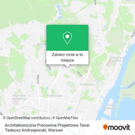 Mapa Architektoniczna Pracownia Projektowa Tanal Tadeusz Andrzejewski