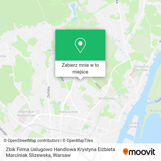 Mapa Zbik Firma Uslugowo Handlowa Krystyna Elzbieta Marciniak Slizewska