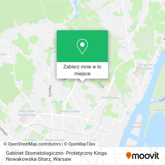 Mapa Gabinet Stomatologiczno- Protetyczny Kinga Nowakowska-Sitarz