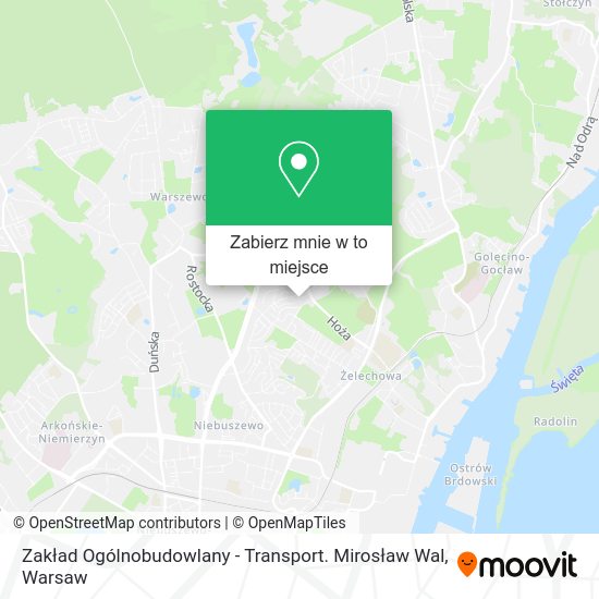 Mapa Zakład Ogólnobudowlany - Transport. Mirosław Wal