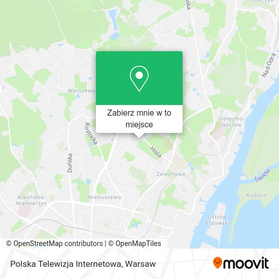 Mapa Polska Telewizja Internetowa