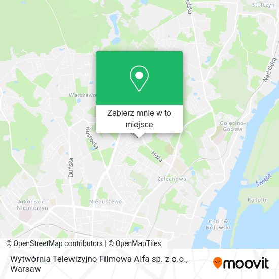 Mapa Wytwórnia Telewizyjno Filmowa Alfa sp. z o.o.