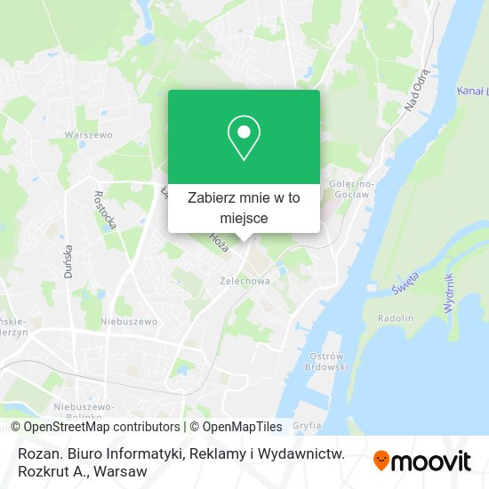 Mapa Rozan. Biuro Informatyki, Reklamy i Wydawnictw. Rozkrut A.