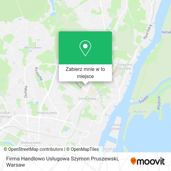 Mapa Firma Handlowo Usługowa Szymon Pruszewski