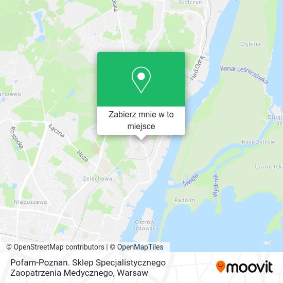 Mapa Pofam-Poznan. Sklep Specjalistycznego Zaopatrzenia Medycznego