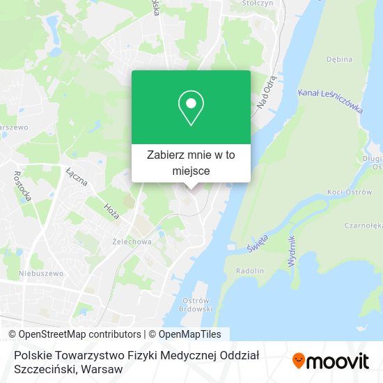 Mapa Polskie Towarzystwo Fizyki Medycznej Oddział Szczeciński