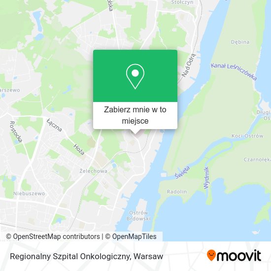 Mapa Regionalny Szpital Onkologiczny