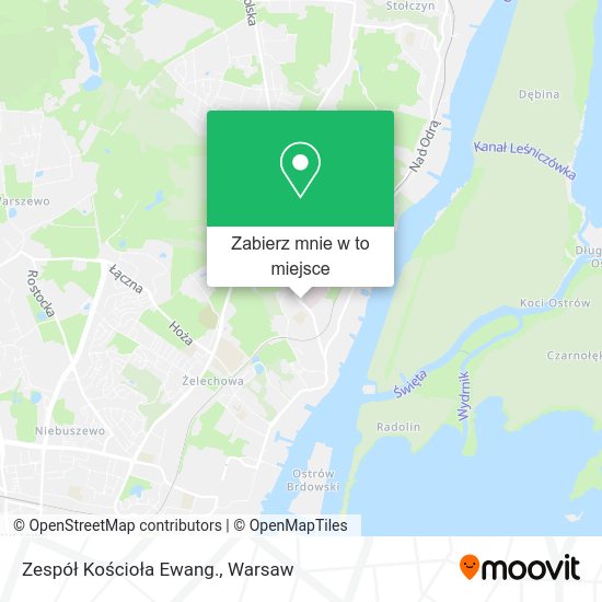 Mapa Zespół Kościoła Ewang.