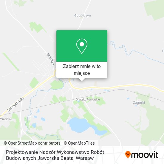 Mapa Projektowanie Nadzór Wykonawstwo Robót Budowlanych Jaworska Beata