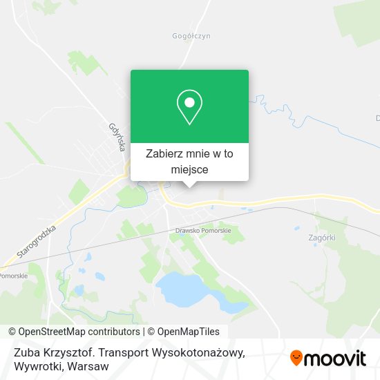 Mapa Zuba Krzysztof. Transport Wysokotonażowy, Wywrotki