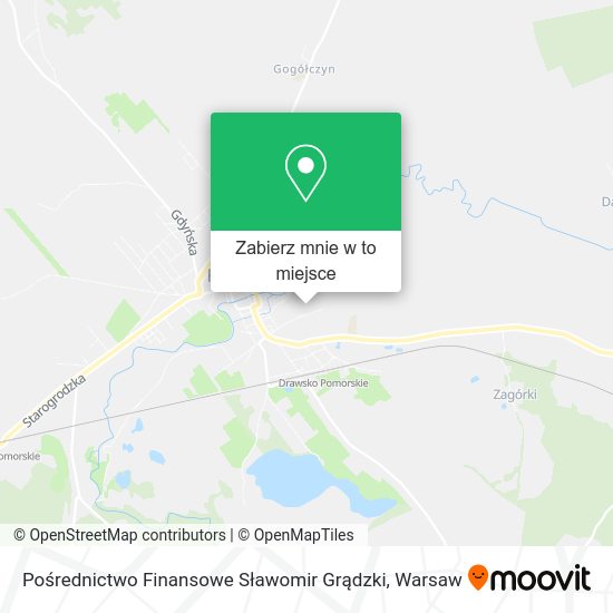 Mapa Pośrednictwo Finansowe Sławomir Grądzki