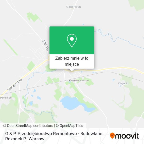 Mapa G & P. Przedsiębiorstwo Remontowo - Budowlane. Rdzanek P.