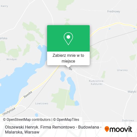 Mapa Olszewski Henryk. Firma Remontowo - Budowlana - Malarska