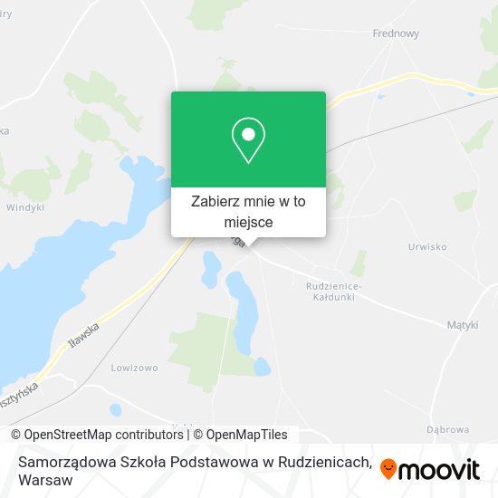 Mapa Samorządowa Szkoła Podstawowa w Rudzienicach