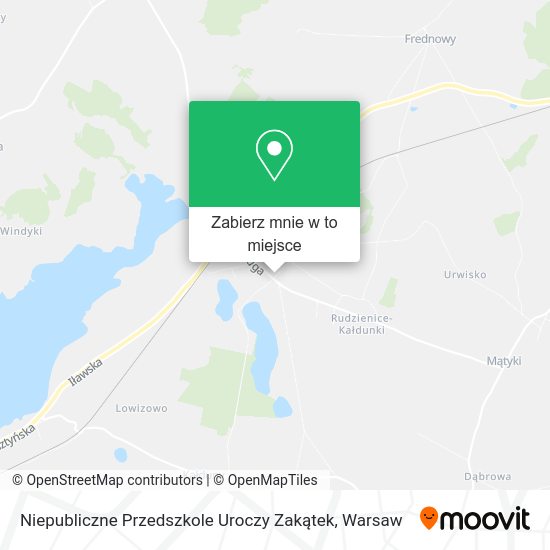 Mapa Niepubliczne Przedszkole Uroczy Zakątek