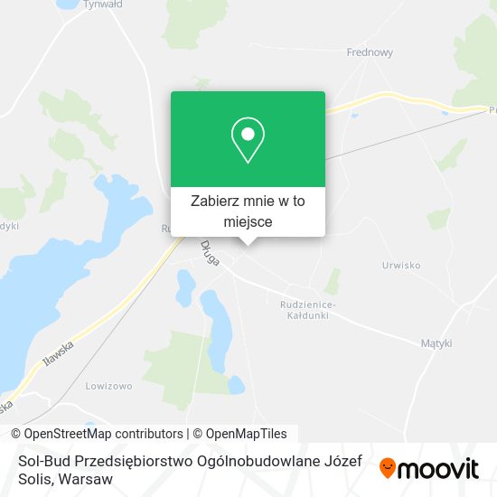 Mapa Sol-Bud Przedsiębiorstwo Ogólnobudowlane Józef Solis