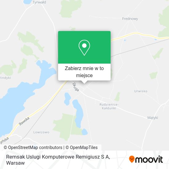 Mapa Remsak Uslugi Komputerowe Remigiusz S A