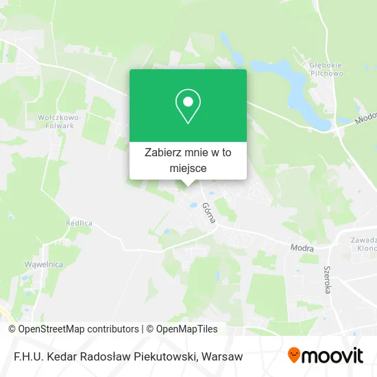 Mapa F.H.U. Kedar Radosław Piekutowski
