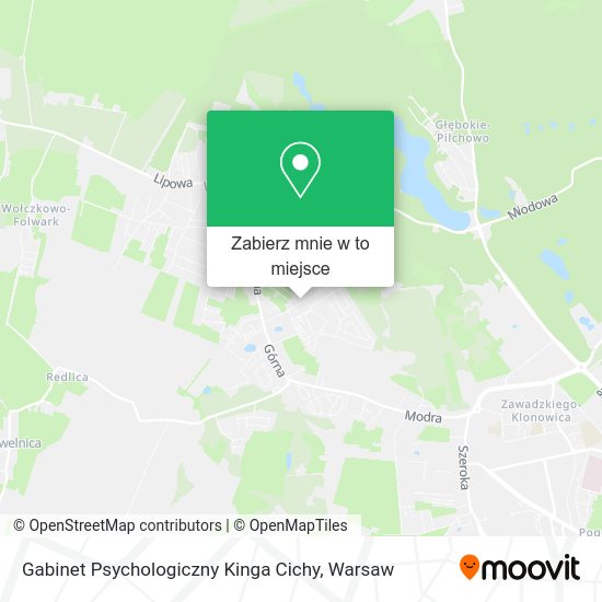 Mapa Gabinet Psychologiczny Kinga Cichy