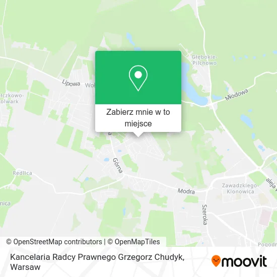 Mapa Kancelaria Radcy Prawnego Grzegorz Chudyk