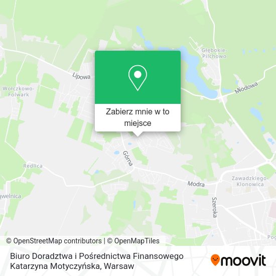 Mapa Biuro Doradztwa i Pośrednictwa Finansowego Katarzyna Motyczyńska