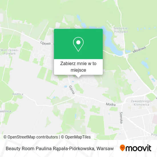 Mapa Beauty Room Paulina Rąpała-Piórkowska