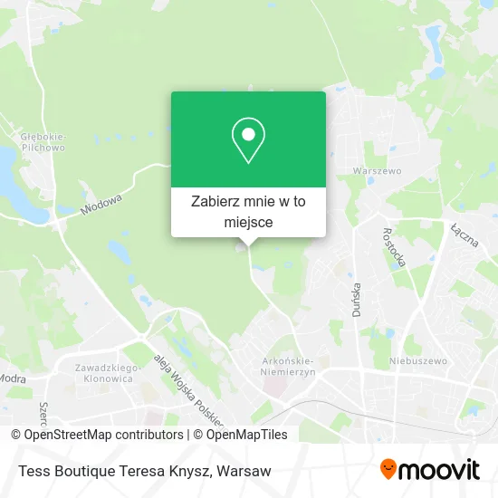 Mapa Tess Boutique Teresa Knysz