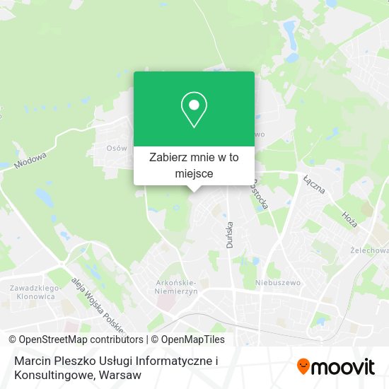 Mapa Marcin Pleszko Usługi Informatyczne i Konsultingowe