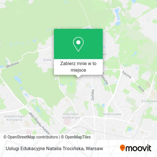 Mapa Usługi Edukacyjne Natalia Trocińska