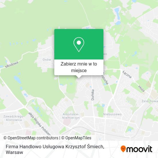 Mapa Firma Handlowo Usługowa Krzysztof Śmiech