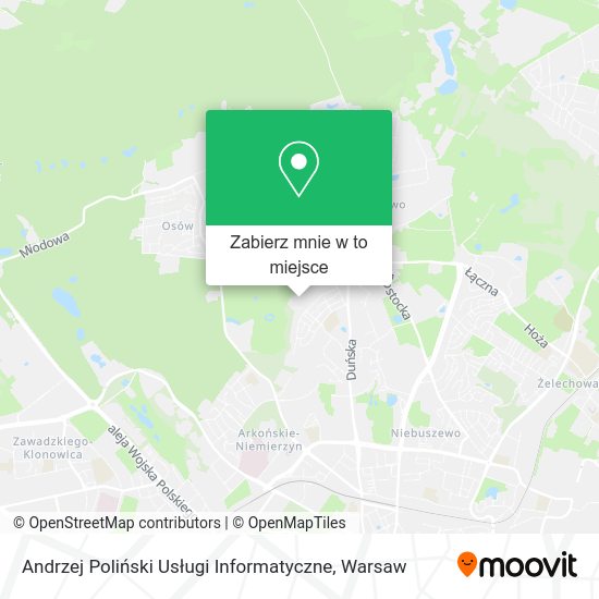 Mapa Andrzej Poliński Usługi Informatyczne