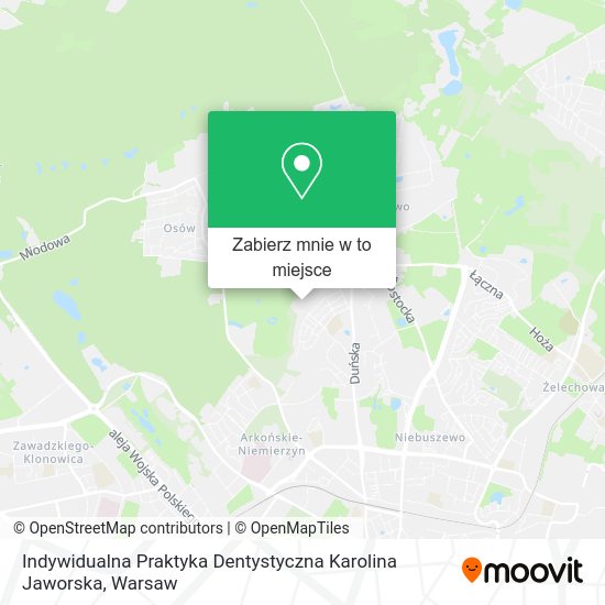 Mapa Indywidualna Praktyka Dentystyczna Karolina Jaworska