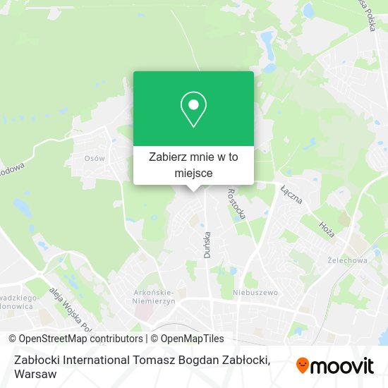 Mapa Zabłocki International Tomasz Bogdan Zabłocki