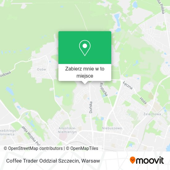 Mapa Coffee Trader Oddział Szczecin