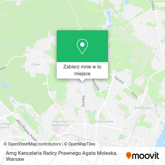 Mapa Amg Kancelaria Radcy Prawnego Agata Moleska