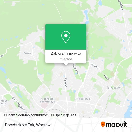 Mapa Przedszkole Tak