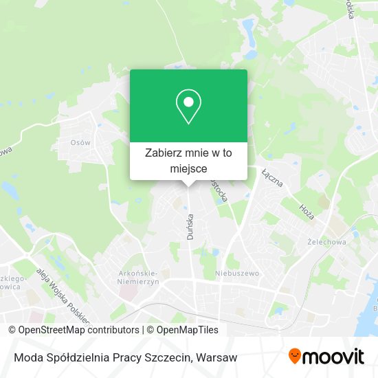 Mapa Moda Spółdzielnia Pracy Szczecin