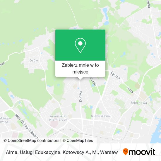 Mapa Alma. Usługi Edukacyjne. Kotowscy A., M.