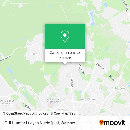 Mapa PHU Lumar Lucyna Niedośpiał