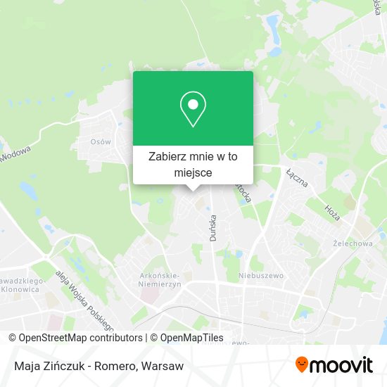 Mapa Maja Zińczuk - Romero