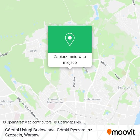 Mapa Górstal Usługi Budowlane. Górski Ryszard inż. Szczecin