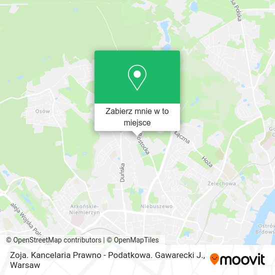 Mapa Zoja. Kancelaria Prawno - Podatkowa. Gawarecki J.