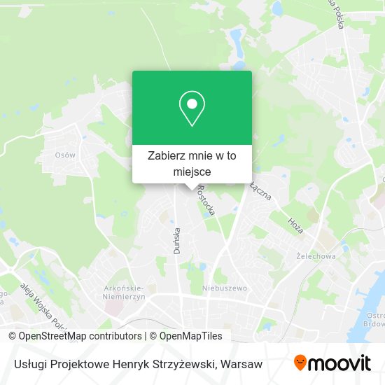 Mapa Usługi Projektowe Henryk Strzyżewski