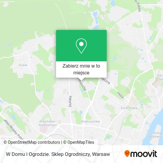 Mapa W Domu i Ogrodzie. Sklep Ogrodniczy