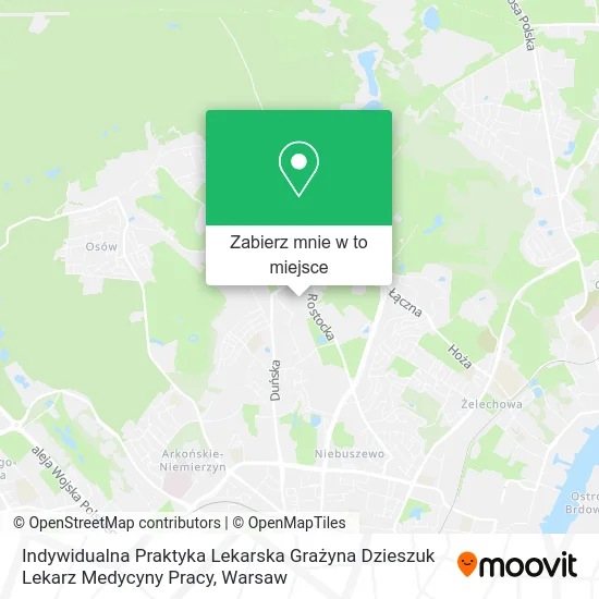 Mapa Indywidualna Praktyka Lekarska Grażyna Dzieszuk Lekarz Medycyny Pracy