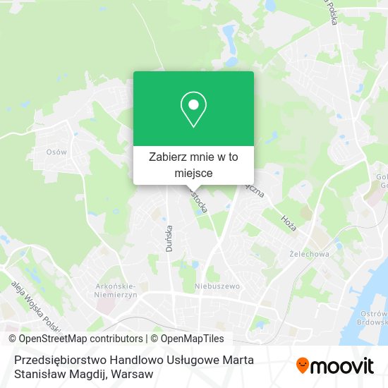 Mapa Przedsiębiorstwo Handlowo Usługowe Marta Stanisław Magdij